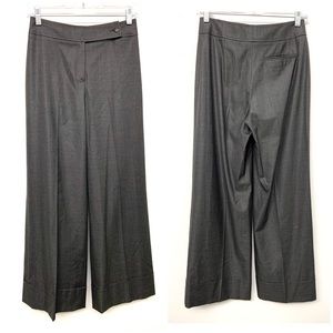 Giorgio Armani Silk Wool Wide Leg Dress Work Pants